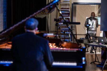 Photo by Dahlia Katz Robi Botos and Moses Salihou in Improvisation as Life