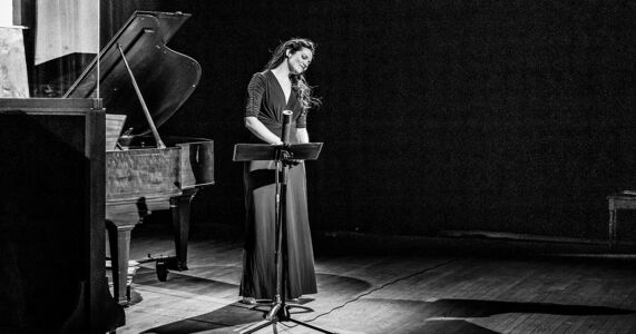 Photo of Mireille Asselin by Dahlia Katz Mireille Asselin singing