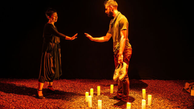 All photos by Dahlia Katz, with Xin Wang and Rumi Jeraj. Set Design by Michael Hidetoshi Mori. Lighting Design by Emerson Kafarowski.