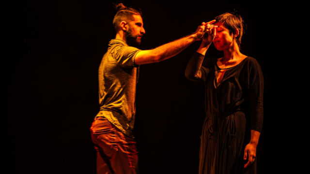 All photos by Dahlia Katz, with Xin Wang and Rumi Jeraj. Set Design by Michael Hidetoshi Mori. Lighting Design by Emerson Kafarowski.