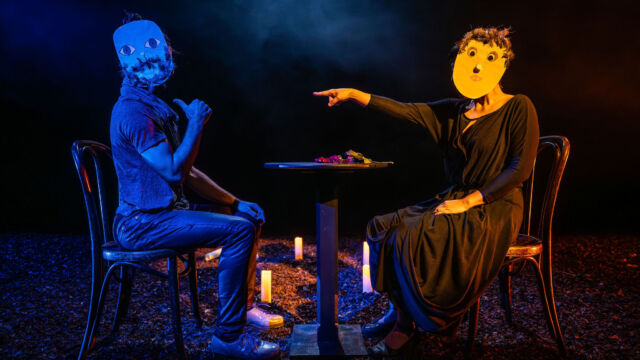 All photos by Dahlia Katz, with Xin Wang and Rumi Jeraj. Set Design by Michael Hidetoshi Mori. Lighting Design by Emerson Kafarowski.