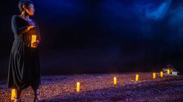 All photos by Dahlia Katz, with Xin Wang and Rumi Jeraj. Set Design by Michael Hidetoshi Mori. Lighting Design by Emerson Kafarowski.